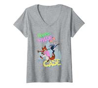 Femme Zootopia 2 Hopps And Wilde On The Case T-Shirt avec Col en V