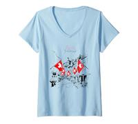 Femme Zurich Suisse Cadeaux Voyage en Suisse Maison Zurich T-Shirt avec Col en V