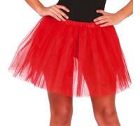 Femmes 1980s 80s 1990s 90s Robe Tutu Rouge 40cm Taille Extensible 55.9-91.4cm Fg