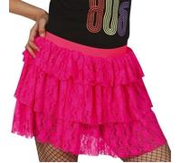 Femmes 1980s 80s Déguisement Ra Tutu Rose Néon 39cm Stretch Taille 61-81.3cm Fg