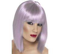 Femmes 80s 1980s 80's Glamour Perruque Déguisement Lilas Neuf Par Smiffys