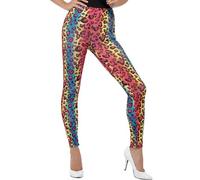 Femmes 80s 1980s Déguisement Leggings Avec Imprimé Léopard Motif Par Smiffys