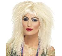 Femmes 80s 80's 1980s Déguisement Crimp Perruque Blonde Punk par Smiffys