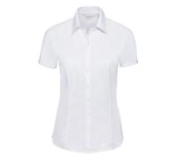 Femmes à Chevrons Chemise Bleu ou Blanc Chemisier Manches Courtes Russell 963F