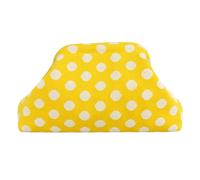 Femmes à pois rétro pochette sac à main grande capacité sac de | poche cosmétique de polyester de 11.81x6.69x3.94 pouces pour les femmes au travail voyage faisant des emplettes utilisation