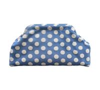 Femmes à pois rétro pochette sac à main grande capacité sac de | poche cosmétique de polyester de 11.81x6.69x3.94 pouces pour les femmes au travail voyage faisant des emplettes utilisation