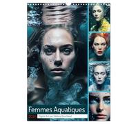 Femmes Aquatiques (Calendrier mural 2026 DIN A3 horizontal), CALVENDO calendrier mensuel: Ce calendrier est une collection de portraits numériques de Femmes sous l'eau.
