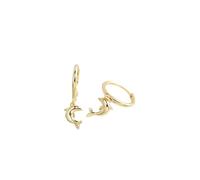 Femmes Argent Boucles D'Oreilles, 925 Argent Sterling Mignon Abeille Dauphin Pendentif Boucles D'Oreilles Pour La Saint-Valentin Anniversaire Cercle Pendientes Beaux Bijoux
