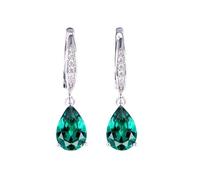Femmes Argent Boucles D'Oreilles, Boucles D'Oreilles Clip De Pierres Précieuses Pour Les Femmes Boucles D'Oreilles À Changement De Couleur En Argent Sterling Massif 925 Bijoux Fins De Mariage Cadea