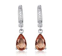Femmes Argent Boucles D'Oreilles, Boucles D'Oreilles Clip De Pierres Précieuses Pour Les Femmes Boucles D'Oreilles À Changement De Couleur En Argent Sterling Massif 925 Bijoux Fins De Mariage Cadea