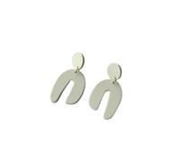 Femmes Argent Boucles D'Oreilles, Corée Simple Acrylique Géométrique Irrégulier Polygone Ovale Boucles D'Oreilles Colorées Pour Les Femmes Jolie Boucle D'Oreille Bijoux Cadeau Cadeaux D'Anniversa