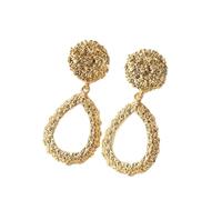 Femmes Argent Boucles D'Oreilles, Mode Géométrique Boucles D'Oreilles Pendantes En Or Rose Modèles Féminins Brincos Boucles D'Oreilles À Breloque En Métal Creux Bijoux Cadeau De Noël Cadeaux