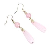 Femmes Argent Boucles D'Oreilles, Tempérament Boucles D'Oreilles Pendantes En Cristal De Pierre Naturelle Bohême Boucles D'Oreilles Longues Pour Femmes Bijoux Fins Brincos Cadeaux D'Anniversaire /