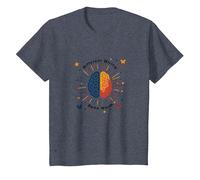 Femmes autistes : câblage différent, même Sensibilisation T-Shirt, Enfant, Bleu Chiné, 10 Ans