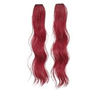 Femmes aux cheveux longs et bouclés, oreilles pendantes, perruques teintes, etc Danse(Red)