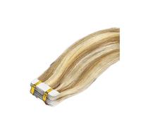 Femmes Bande Invisible droite dans l'extension de cheveux humains 20 pièces bande la trame peau d'extension Extensions de cheveux à bandes adhésives