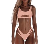 Femmes Bandeau Bandage Bikini Ensemble Push Up Maillots De Bain Brésiliens Maillots De Bain Maillot De Bain Pièce De Remorquage Maillots De Bain#Y