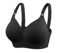 Femmes BHS 2026 Nouveau Confortable Grand Soutien-Gorge pour Femme Bonnet D Style Mince Sans Soutien-gorge Sport Bra Bustier Sans Couture, Noir , 44