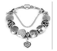 Femmes Bijoux à bricoler soi-même Perles de Strass Rouge Perles de Verre charmes Pendentif Coeur de pêche plaqué Fleur entretoise idéal pour, Bracelets