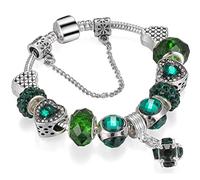 Femmes Bijoux à bricoler soi-même Perles de Strass Rouge Perles de Verre charmes Pendentif Coeur de pêche plaqué Fleur entretoise idéal pour, Bracelets