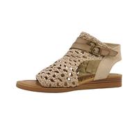 Femmes Blowfish Sandale Anuella Textile Fermeture à glissière Plat - Or 36