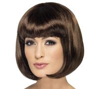 Femmes Bob Déguisement Perruque Partyrama Costume Marron par Smiffys Cosplay
