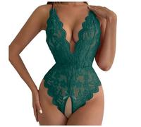 Femmes Body en Dentelle Lingerie Sexy Teddy V-Cou One-piece Babydoll Pyjama Négligé S-3XL
