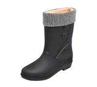 Femmes Bottes de Pluie,Bottes en Caoutchouc imperméables Botte Jardin Extérieure Jardinage Confortables et antidérapantes Légères Transparentes L'extérieur Chaussures