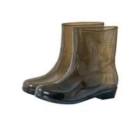 Femmes Bottes de Pluie en Caoutchouc imperméables Bottines Femme Résistantes légantes Polyvalentes L'extérieur Chaussures Jardin