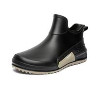Femmes Bottes de Pluie Imperméables Chelsea Bottines Couleur Unie avec Semelle intérieure Confortable légantes Polyvalentes Jardinage Chaussures