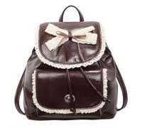 Femmes Bowknot Mignon PU Cuir Mini Sac À Dos Sac À Main Coquette | sac à dos décontracté et esthétique sac à dos tendance pour femmes adolescentes cadeaux tendance pour enfants For