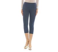 Femmes Capri 3/4 Leggings Pantalon en Coton Lingerie Haute Couleur