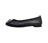 Femmes Caprice Ballerine Cuir Glissement/ouvert Talon bloc - black deer 003 36