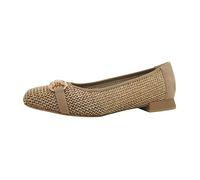 Femmes Caprice Ballerine Textile Glissement/ouvert Talon bloc - Bark Comb 311 39