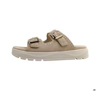 Caprice Sandale Femme en Cuir, Beige (Beige Suede), 40 EU