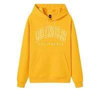 Femmes Casual Fashion Lettre Imprimer Hoodie Graphic Drawstring Pull Preppy Sweat Sweat-Shirts Doux pour Femmes Coupe Ample