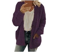 Femmes Casual Plus Size Sweater Pockets Outerwear Buttons Cardigan Coat Leggins Polaire Robe De Chambre Polaire Zippée Longue