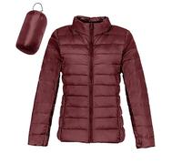 Femmes Chaud léger Veste sans Capuche Coupe-Vent Manteau d'hiver avec Isolation recy Hiver Mince Court à Capuche Chaud Canard vers Le Bas Manteau vêtements Doudoune Gilet Manteau Femmes