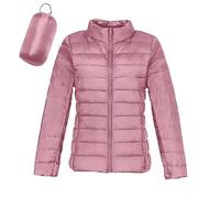 Femmes Chaud léger Veste sans Capuche Coupe-Vent Manteau d'hiver avec Isolation recy Hiver Mince Court à Capuche Chaud Canard vers Le Bas Manteau vêtements Doudoune Gilet Manteau Femmes