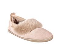 Femmes Chaussons Cuir Véritable Peau de Mouton Chaussons Avec Laine D012