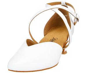 Femmes Chaussures de Danse/Chaussures de Mariage 107-013-033 - Cuir Blanc - 4,2 cm Spanish - Special Edition [UK 7]