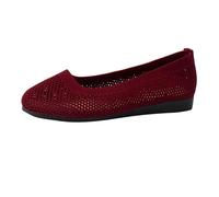 Femmes Chaussures Sport Pas Cher Baskets sans La?Age Orthopédiques Plateforme avec Bande Lastique Coussin d'air Course Plein Air Soulagement des Pieds Shoes pour Plats Larges
