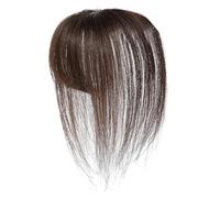 Femmes Cheveux Humains | 25 Cm Natural Bang Toppers Coiffures | Clip De Poils Bangs | Topper De Cheveux Réel Invisible Avec Poitrine De Perruque Réglable Naturals Pour Couverture De Style, De Cosplay