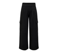 JDY Pantalon en Toile pour Femme, Élégante Culotte Taille Haute, Pantalon Marlène JDYGEGGO, Couleurs:Noir, Taille:L / 32L, Longueur de Jambe: