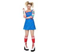 Femmes Chucky Déguisement sous Licence Poupée Enfant Jeu Déguisement Halloween