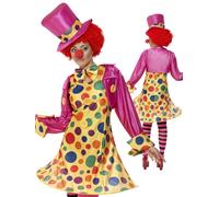 Femmes Cirque Clown Déguisement Drôle Bd Soulage Femme Déguisement UK 8-22