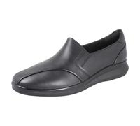 Femmes Clarks Artisan Smart Cuir Bout Carré Chaussures à Enfiler - Lynell Bord