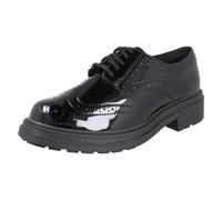 Femmes Clarks Orinoco3 Derbies Brogues Cuir Semelle Épaisse Large Noir Lacets