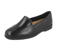 Clarks Georgia, Mocassins pour femme One Size Fits All, Noir, 6 UK