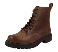 Femmes Clarks Semelle Épaisse Cuir Combat Style Bottes à Lacets - Orinoco3 Style